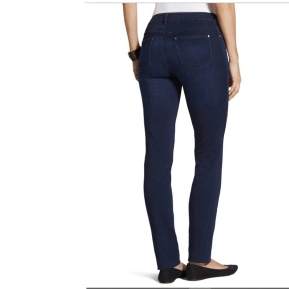 Chico’s The Platinum Dark Blue High Rise Jegging Jeans Pant - Sz 0.5 (Small/6) - Picture 2 of 14